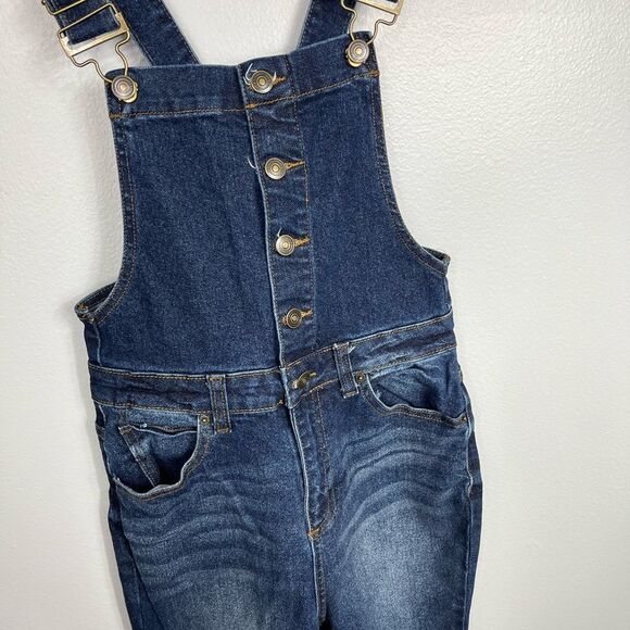 ❄️No Boundaries NoBo Distressed Denim Jean Overalls - Picture 3 of 5